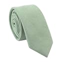 Secdtie Men's Skinny Tie Fashion Causal Cotton Floral Printed Linen Necktie