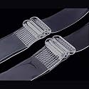 Secret Admirer Women's Adjustable Transparent Silicone Bra Straps (Free Size) | Invisible Clear Detachable Replacement Bra Shoulder Straps for Dresses, Tops & Blouses | Pack of 8/12