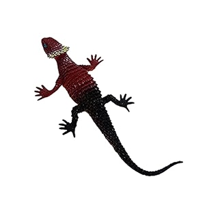 secret desire vivid reptile animal rubber lizard model figure eonal toy - wine red