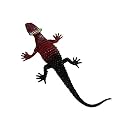 SECRET DESIRE Vivid Reptile Animal Rubber Lizard Model Figure Eonal Toy - Wine Red