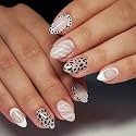 Secret Lives Black Spotted Leopard Print Almond