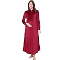 Secret Wish Solid Velvet Maternity Nighty Full