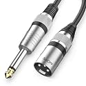 SeCro Male XLR to 6.35mm Male Cable 1/4" Mono Jack Lead/Speaker Audio/Signal Cable (40 Meters)