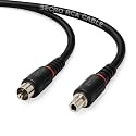 SeCro RCA Male to Female Extention Cable | 1 RCA to 1 RCA Cable for Music Instruments (2 Meter)