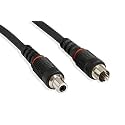 SeCro RCA Extension Cable - 3 Meter Audio Extender Cord (Female to Male, Mono, Digital &amp; Analogue) - Black