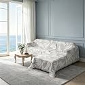 Sectional Couch Covers L Shaped Sofa Cover Blanket 2 Pieces 1OO% Waterproof Couch Cover for Dogs Pets Washable Chenille Sofa Slipovers 71"x118" + 71"x134" (XX-Large, Light Gray Leaf)