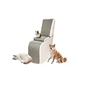 Sectional Reclining Couch Covers for L Shaped Sectional Sofa Recliner Console Cover 1 Piece Washable Corner Recliner Middle Console Slipcover for Pet Dog (Console Cover, Linen Gray)
