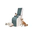 Sectional Reclining Couch Covers for L Shaped Sectional Sofa Recliner Console Cover 1 Piece Washable Corner Recliner Middle Console Slipcover for Pet Dog (Console Cover, Blue Gray)