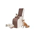 Sectional Reclining Couch Covers for L Shaped Sectional Sofa Recliner Console Cover 1 Piece Washable Corner Recliner Middle Console Slipcover for Pet Dog (Console Cover, Light Coffee)