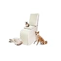 Sectional Reclining Couch Covers for L Shaped Sectional Sofa Recliner Console Cover 1 Piece Washable Corner Recliner Middle Console Slipcover for Pet Dog (Console Cover, Cream White)