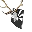 Secure Elk European Mount Skull Hanger Adjustable Large Game Skull Mount Kit for Elk, Moose, and Stag Plaque Compatible European Skull Hanger with Rotational and Angle Adjustment (Plaques)