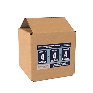 securement 3 ply corrugated box for packing for secure shipping moving courier amp goods transportation - 4 x 4 x 4 inches 10 boxes