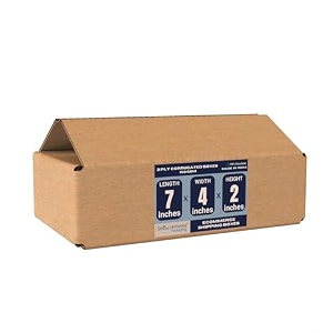 securement 3 ply corrugated box for packing for secure shipping moving courier amp goods transportation - 7 x 4 x 2 inches 10 boxes