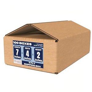 securement 3 ply corrugated box for packing for secure shipping moving courier amp goods transportation - 7 x 4 x 2 inches 100 boxes