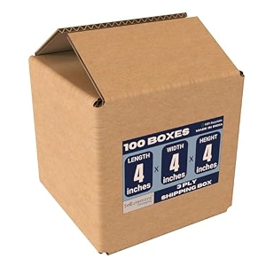 securement 3 ply corrugated box for packing for secure shipping moving courier amp goods transportation - 4 x 4 x 4 inches 10 boxes