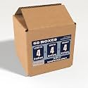 SECUREMENT® 3 Ply Corrugated Box for packing for Secure Shipping, Moving, Courier &amp; Goods Transportation - 4 x 4 x 4 inches (10 Boxes)