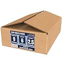 SECUREMENT® 3 Ply Corrugated Box for packing for Secure Shipping, Moving, Courier &amp; Goods Transportation - 4 x 4 x 4 inches (10 Boxes)
