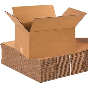 securement corrugated brown boxes for online sellingecommerce - 3 ply 150 gsm - 100 boxes 9 x 6 x 3 inch