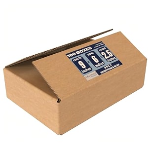 securement 3 ply corrugated box for packing for secure shipping moving courier amp goods transportation - 9x6x25 inches 50 boxes