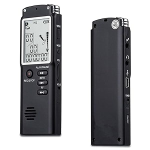 securinnov 8gb mini digital voice recorder audio recording with dsp noise reduction  one-key operation  date amp time stamp  mp3 player  usb flash disk  file encryption amp otg androidpc support