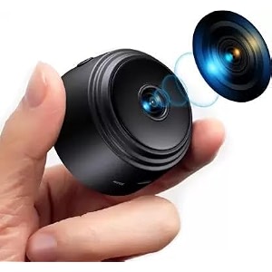 securinnov mini wi-fi full hd 720p-1080p wireless magnet camera motion camera audio and video live with wireless recorded magnet cam with light vision and motion detection magnet