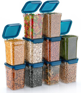 sedulous plastic grocery container  - 1000 ml pack of 10 clear