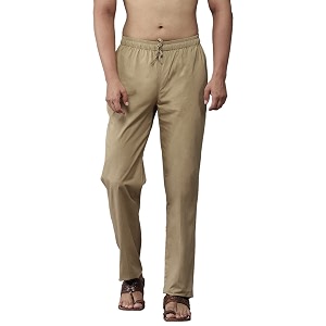 See Designs Khaki Cotton Regular Fit Pyjamas