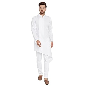See Designs MenS Cotton Solid Regular Kurta