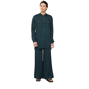 See Designs Mens Long Sleeve Curved Hem