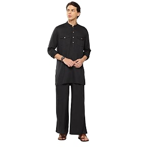 See Designs Mens Long Sleeve Curved Hem