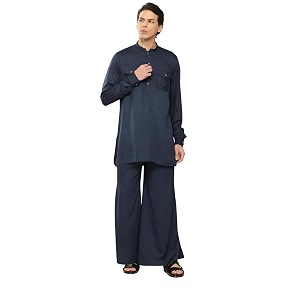 See Designs Mens Long Sleeve Curved Hem