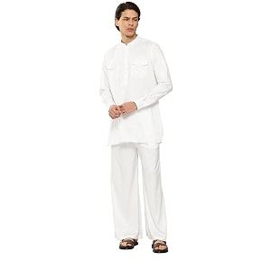 See Designs Mens Long Sleeve Curved Hem
