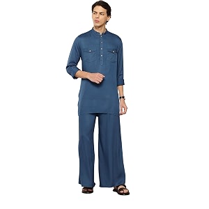 See Designs Mens Long Sleeve Curved Hem