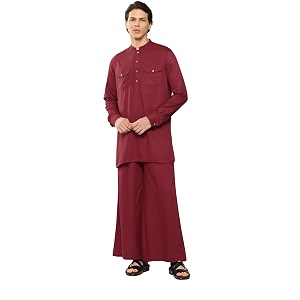 See Designs Mens Long Sleeve Curved Hem