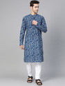 See Designs Men Printed Abstract Straight Kurta