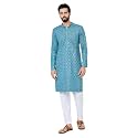 See Designs Mens Full Sleeve Mandarin Collar