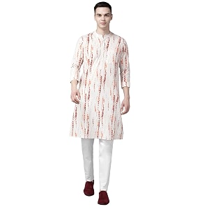See Designs Men White Multi Tie and