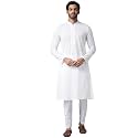 See Designs Mens Kurta White Cotton Embroidered