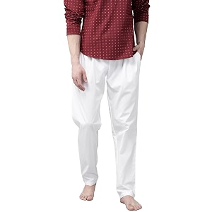 See Designs White Cotton Regular Fit Pyjamas
