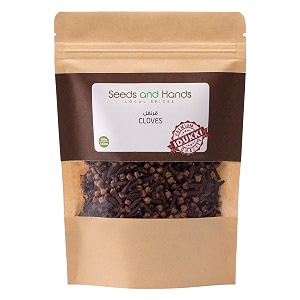 seeds and hands idukki whole cloves  laung  kerala organic aromatic  long bold cloves  homestead produce 2-pack x 100g 200g