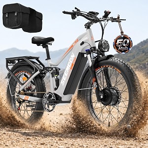 9000W 50MPH Dual Motor Electric Bike Up