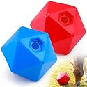 Seenelling 2 Pack Horse Treat Ball, 9" Feeder Toy for Horses, Red Blue