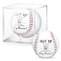 Seenelling 2 Pcs Ring Bearer Baseball Proposal Gift with Display Case