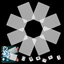 Seenelling 2026 Mahjong Tile Mixer Shuffler for Mixing, Clear, 8 Pcs