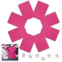 Seenelling 8 Pcs Mahjong Tile Shuffler Plastic Paddles,Rose Red