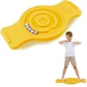 Seenelling Plastic Maze Balance Board for Kids, with Handles, Yellow