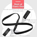 Seeotwo 4 Pieces Thick And Slim Non-Slip Elastic Sports Headbands - Athletic Skinny Hair Headband For Women, Men, Boys, Girls - Silicone Grip Hairband Mini Stylish Sweat Band (Black, White)