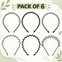 Seeotwo Trendy Metal Headband Hair Band (Black)