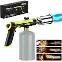 SEESE Powerful Propane Torch Gun,Kitchen Cooking Torch With One-Touch Max Fire, Charcoal Lighter with a Safety Lock, Adjustable Blow Torch for Sous Vide, BBQ, Campfire, Fireplace(Tank Not Included)