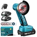 SEESII 3-Inch Cordless Mini Angle Grinder with 2× 21V 2.0Ah Batteries